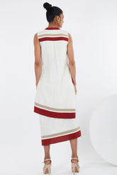 Sachi - Ivory Layered Midi Dress